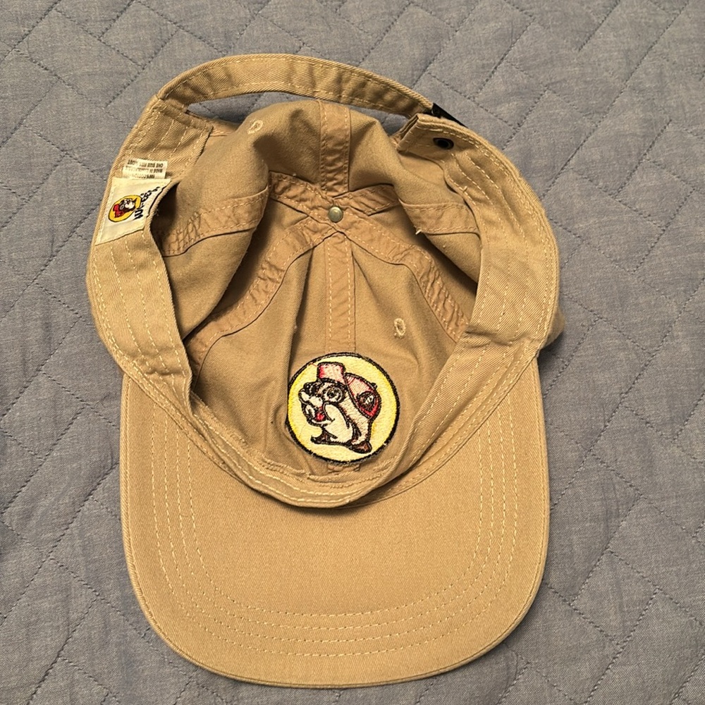 Buc-ees Hat Cap Mens Adjustable Tan Embroidered Logo - Picture 5 of 5